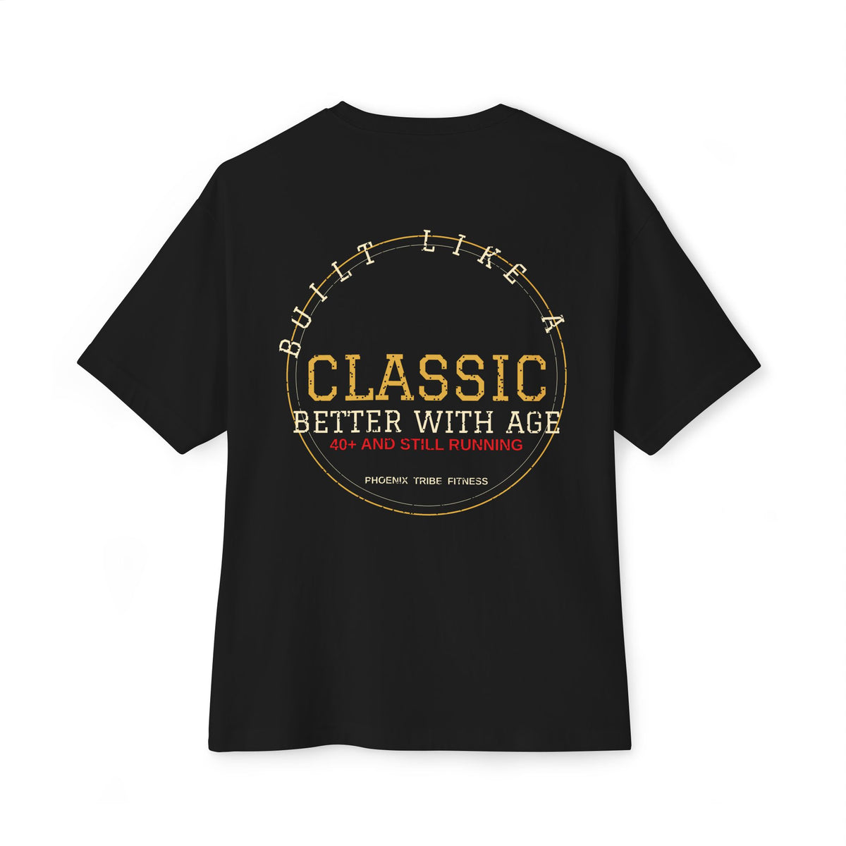 Phoenix Tribe Fitness Men's Relaxed Crew Tee - Built Like a Classic. Better With Age.