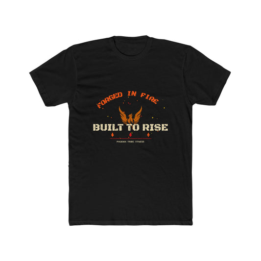 Phoenix Tribe Fitness Men's Fitted Crew Tee - Forged in Fire. Built to Rise.