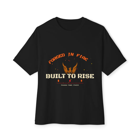 Phoenix Tribe Fitness Men's Relaxed Crew Tee - Forged in Fire. Built to Rise.