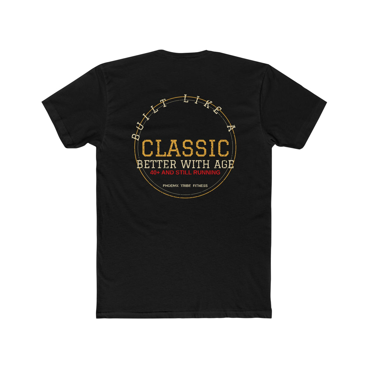 Phoenix Tribe Fitness Men's Fitted Crew Tee - Built Like a Classic. Better With Age.